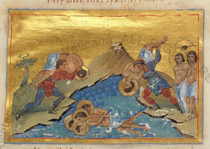 Icon of Ananias, Peter and the Seven Soldiers