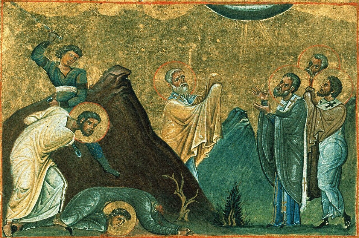 Icon of Olympas, Rodion, Sosipater, Erastus, Quartus and Tertius of the Seventy