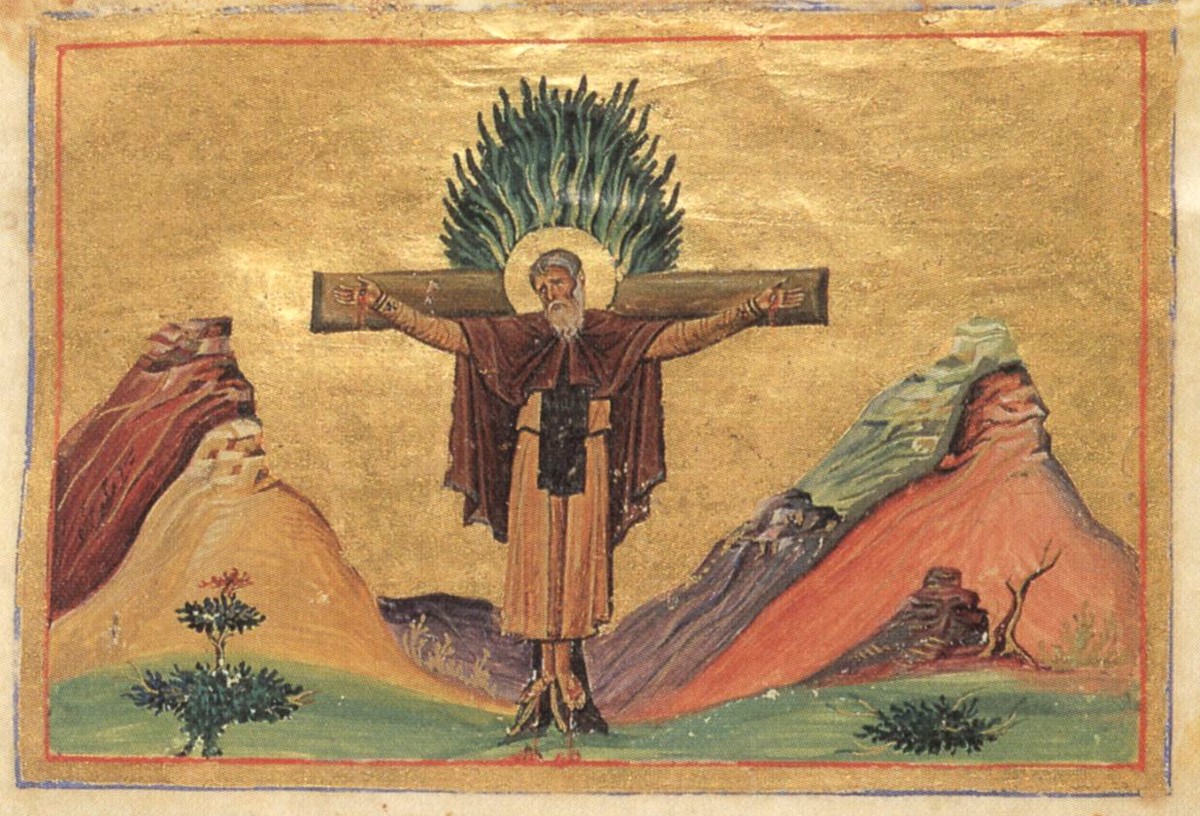 Icon of Paphnutius of Egypt and his 546 Companions